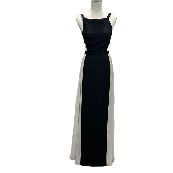 BCBGMAXAZRIA Brielle Color-block Sleeveless Gown Dress Pleated Size 2 - Picture 1 of 16